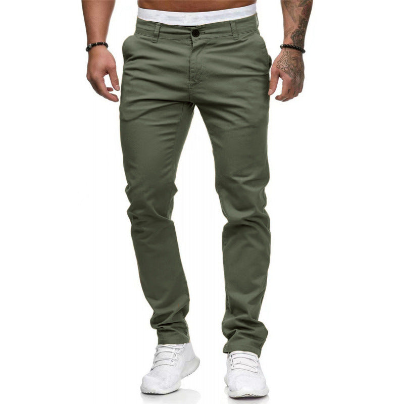 Herren Slim Fit Chino Hose Elastisch