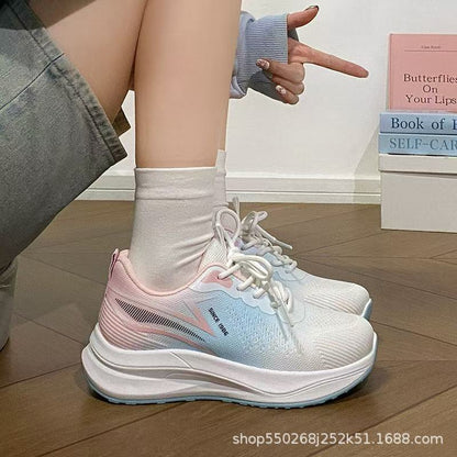 Damen Laufschuhe Leicht Federnde Dämpfung Sportlich