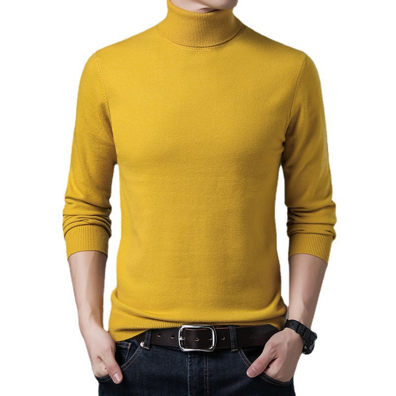Herren Rollkragenpullover aus Merino Wolle Warm Elegant - BerlinGlamour