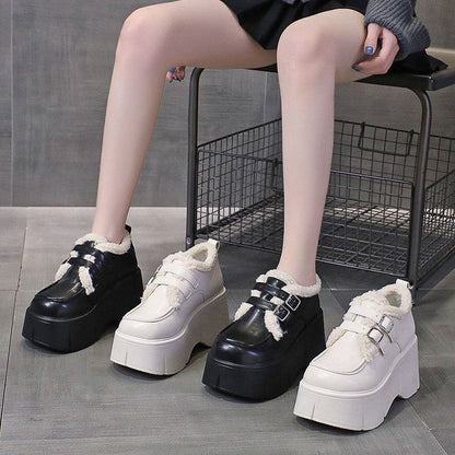 Damen Sneaker High-Top Warm Innenfutter Modisch - BerlinGlamour