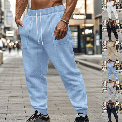 Bequeme Herren Fitnesshose Sportliche Hose Schwarz
