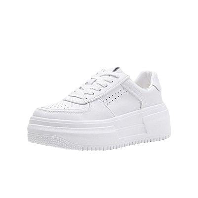 Damen Sneaker Plattform Bequem Gepolstert Modisch