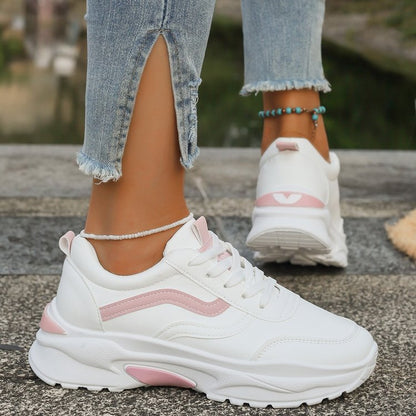 Damen Sneaker Sportlich Dickes Profil Modisch