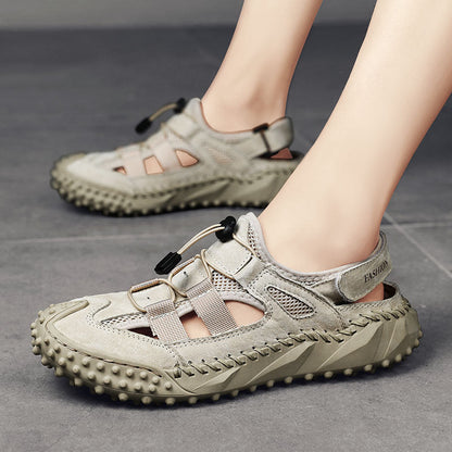 Damen Sandalen Bequem Schnellschnürsystem Modern