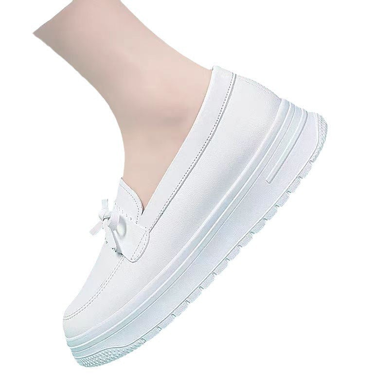 Damen Sneaker Slip-On mit Schleife Bequem Elegant
