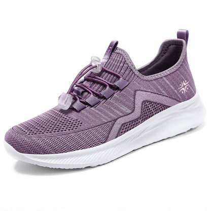 Damen Sneaker Leicht Sportliche Laufschuhe Mit Schnellschnürsystem