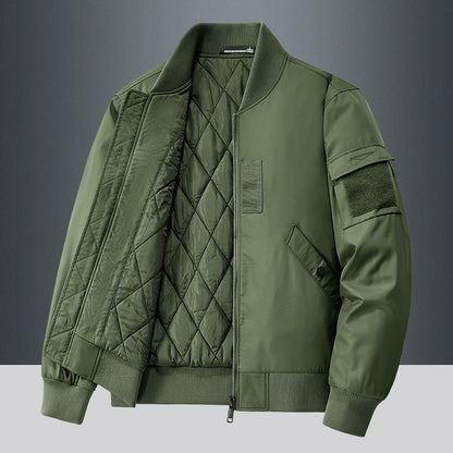 Herren Winterjacke Isoliert Warm Bomberjacke