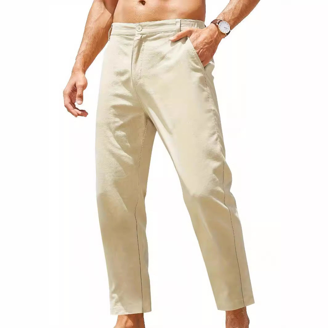 Herren Freizeithose Leicht Baumwolle Bequem Schnitt - BerlinGlamour
