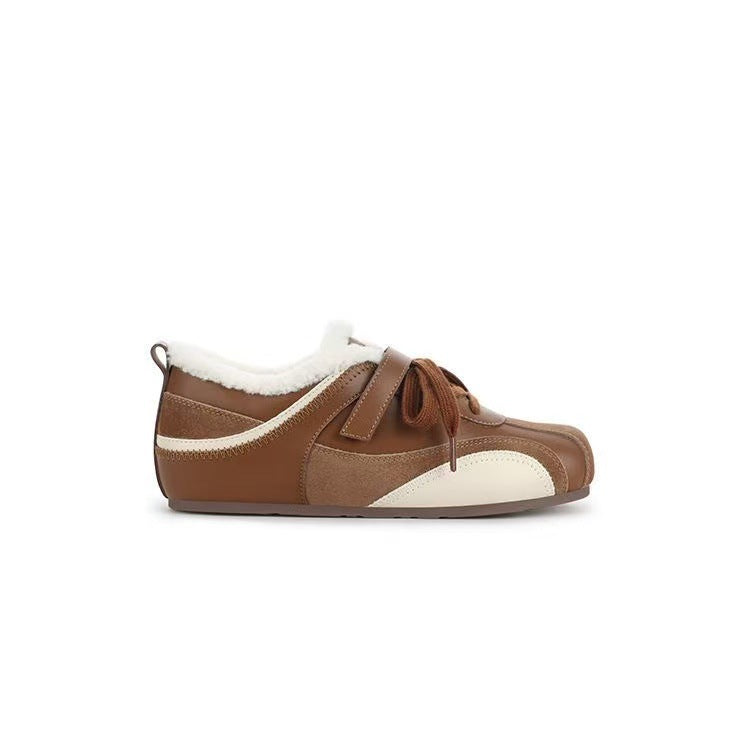 Damen Sneaker Schnürsenkel Sportlich Kuschelig