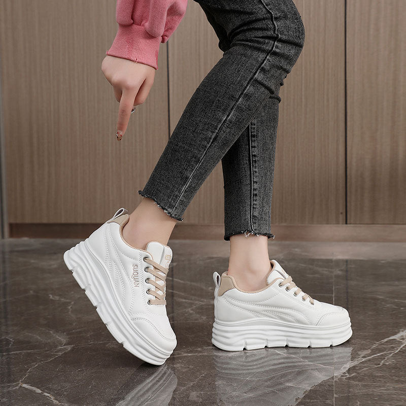 Damen Sneaker Plattform atmungsaktiv mit Schockabsorber