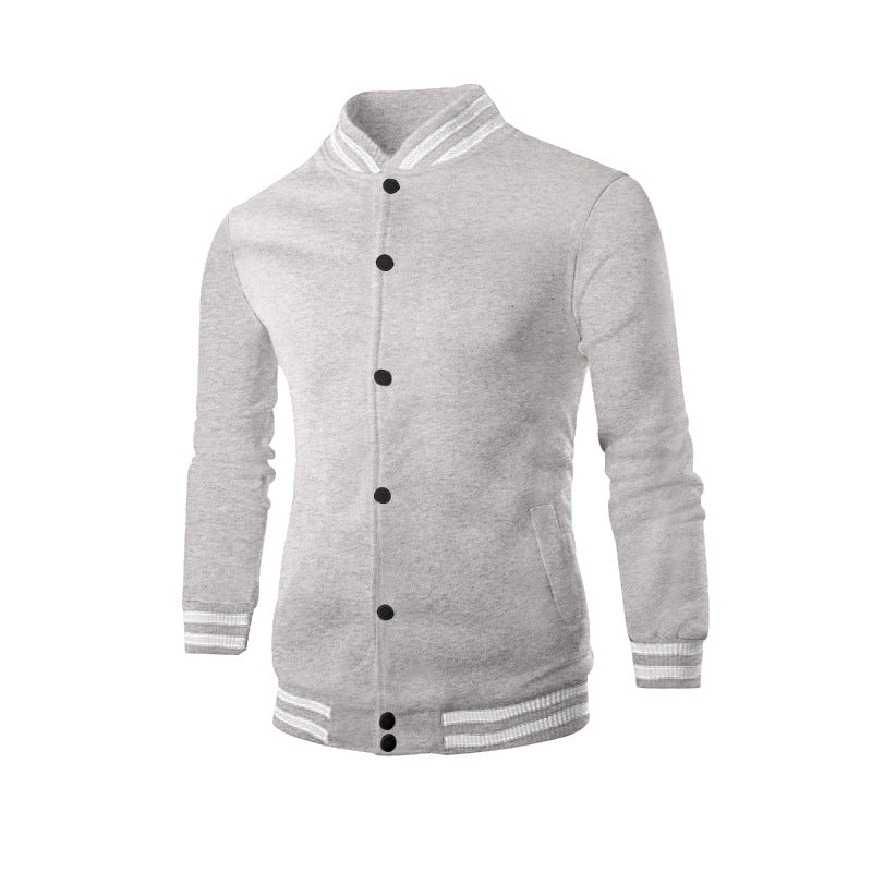 Herren Sportjacke Modern mit Kragen und elastischen Ärmeln