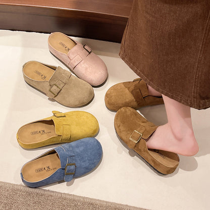 Damen Slipper mit Schnallenverschluss Komfortabel Elegante Mode