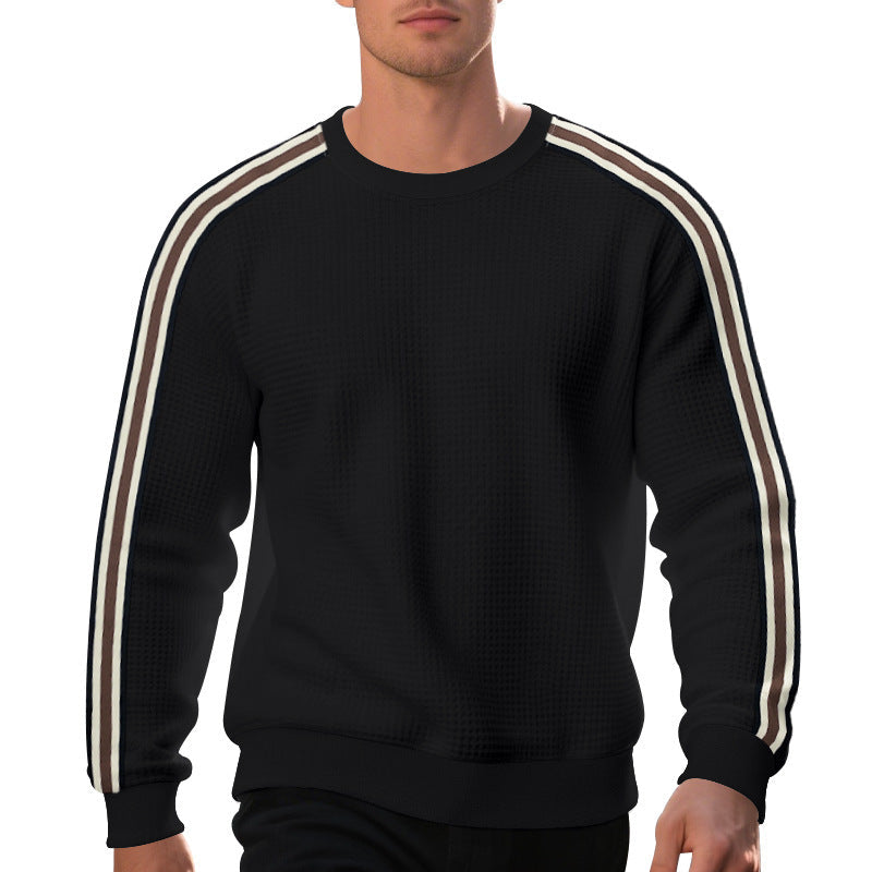 Herren Sweatshirt Lässig Mit Streifen Sportlich
