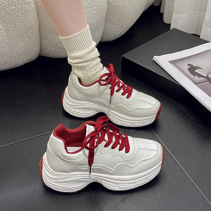 Damen Sneaker Sportlich Chunky Trendschuhe