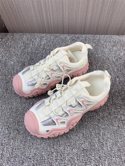 Damen Sneaker SportSchuhe Komfort Sohle Schnürsystem