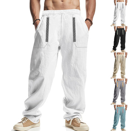 Herren Cargo-Hose Elastisch Bequem Taschen Hose - BerlinGlamour