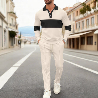 Herren Poloshirt Sportlich Elegant mit Passender Hose