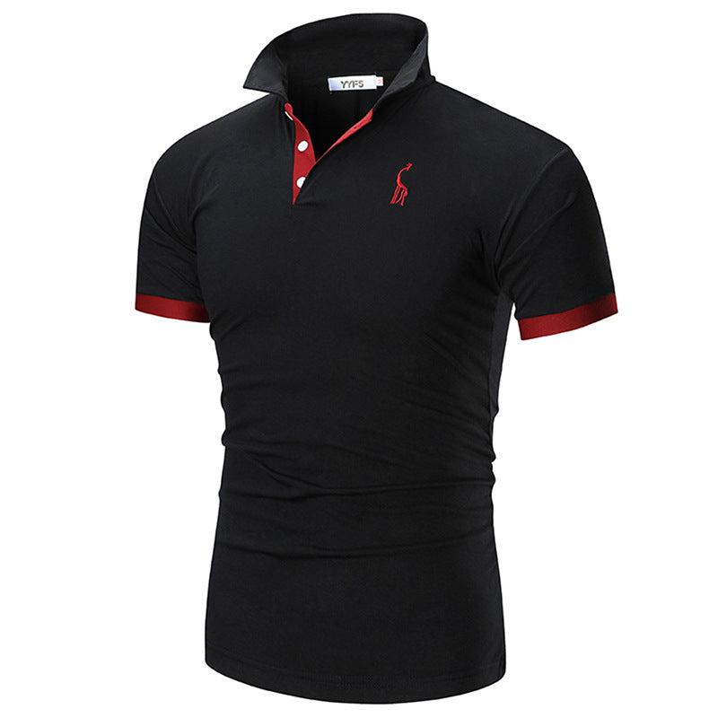Herren Poloshirt Slim Fit Moderner Kragen