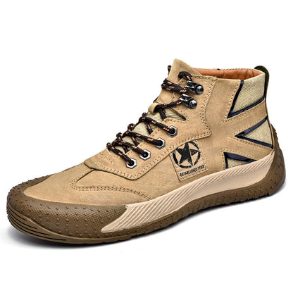 Damen Stiefel Sportlich Atmungsaktiv Schnürbar