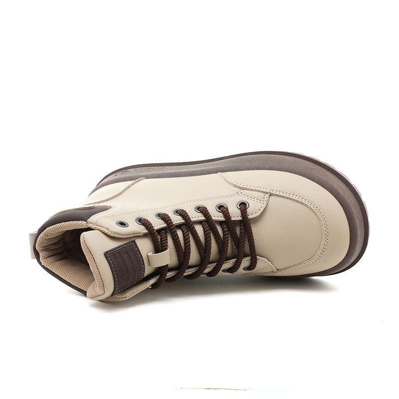 Damen Sneaker Hoch Hohe Sportschuhe mit Polsterung Schwarz