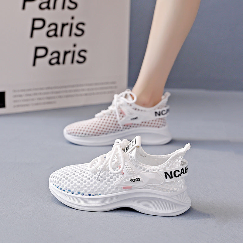 Damen Sneaker Atmungsaktiv Netzstruktur Weich