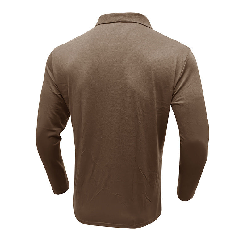 Herren Poloshirt Langarm Elegant Modern