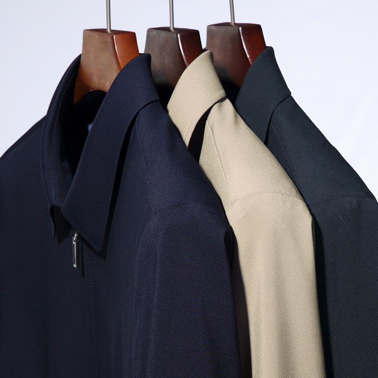Herren Übergangsjacke Reißverschluss Kragen Modern