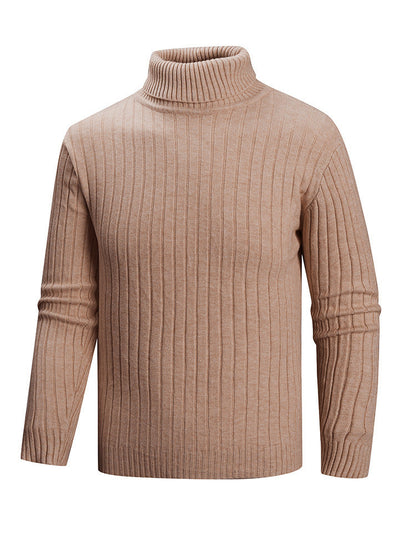 Herren Pullover Rollkragen Feinstrick Modern Style