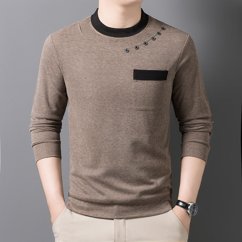 Modisches Herren Sweatshirt mit Brusttasche und coolem Design - BerlinGlamour