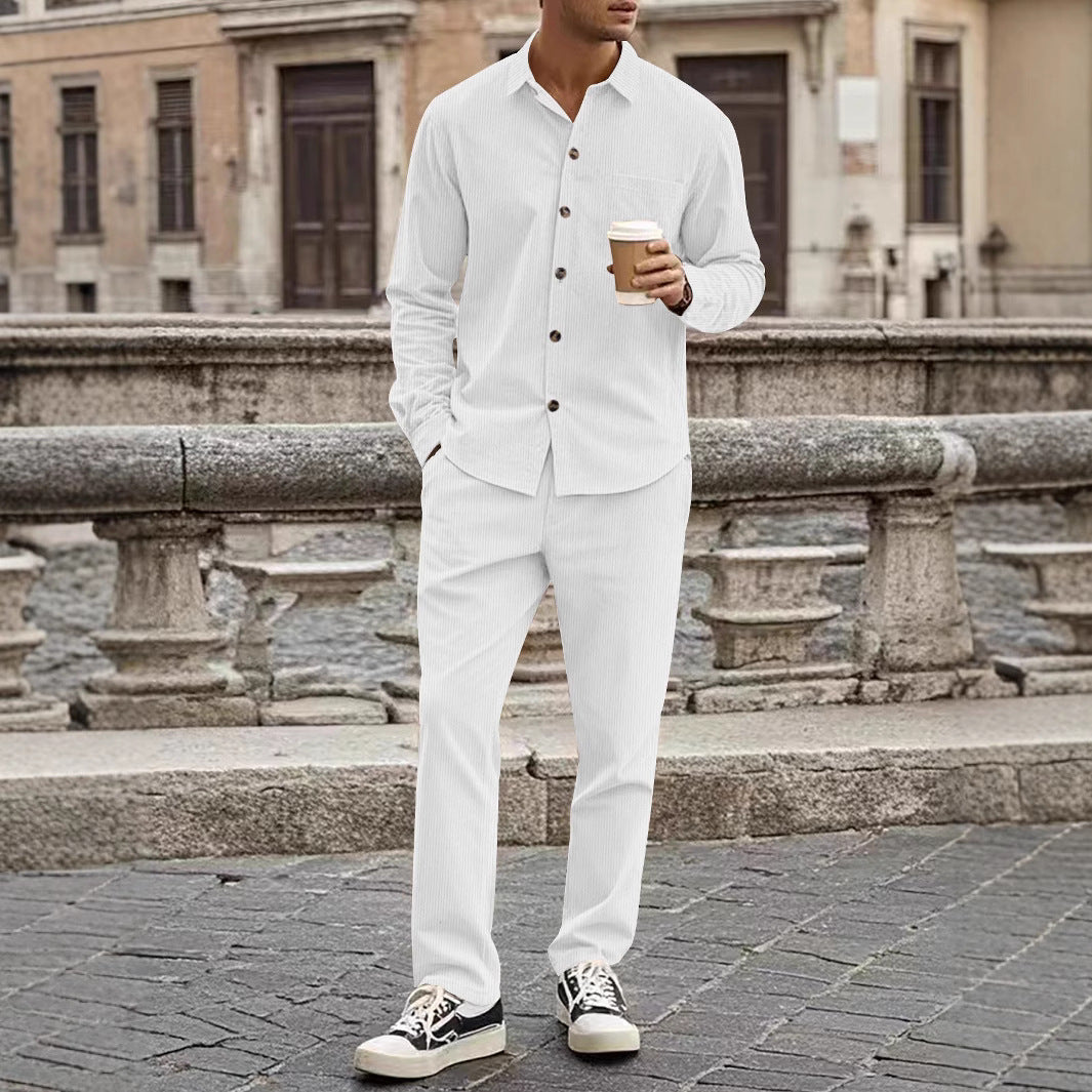 Herren Freizeitanzug Modern mit Hemd und bequemer Hose