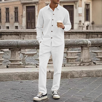Herren Freizeitanzug Modern mit Hemd und bequemer Hose