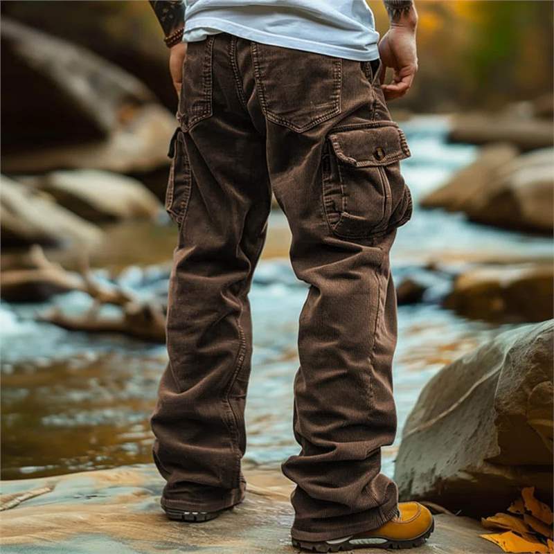 Herren Cargo-Jeans Vieltaschen Praktisch Bequem