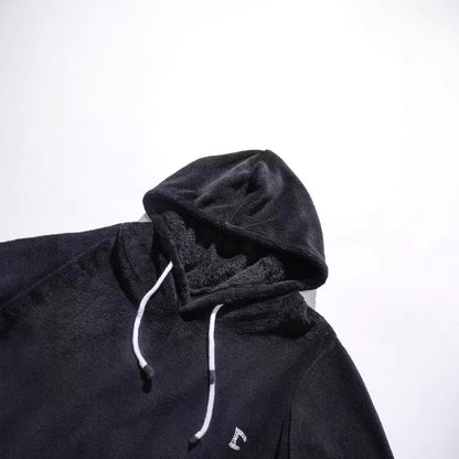 Herren Fleecepullover Kapuze Weich Warm mit Kängurutasche