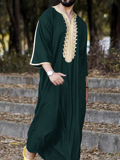 Herren Kaftan Traditionell Stickerei Elegant
