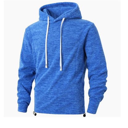 Herren Fleece Hoodie Modern Sportlich Mit Taschen
