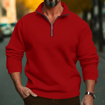 Herren Hoodie Reißverschluss Elastisch Sportlich