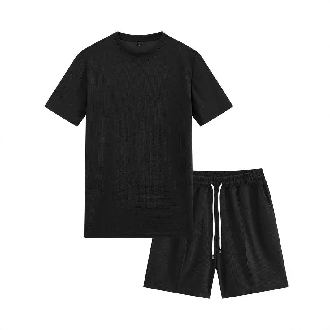 Herren Freizeit Set mit hochwertigem T-Shirt und Shorts Komfortabel