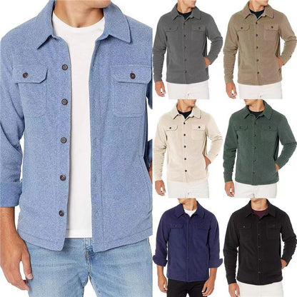 Herren Fleecejacke Warm mit Taschen Modern Sportlich - BerlinGlamour