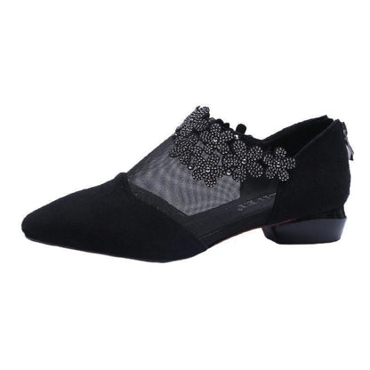 Damen Ballerinas Elegante Blütenmuster Schuhe