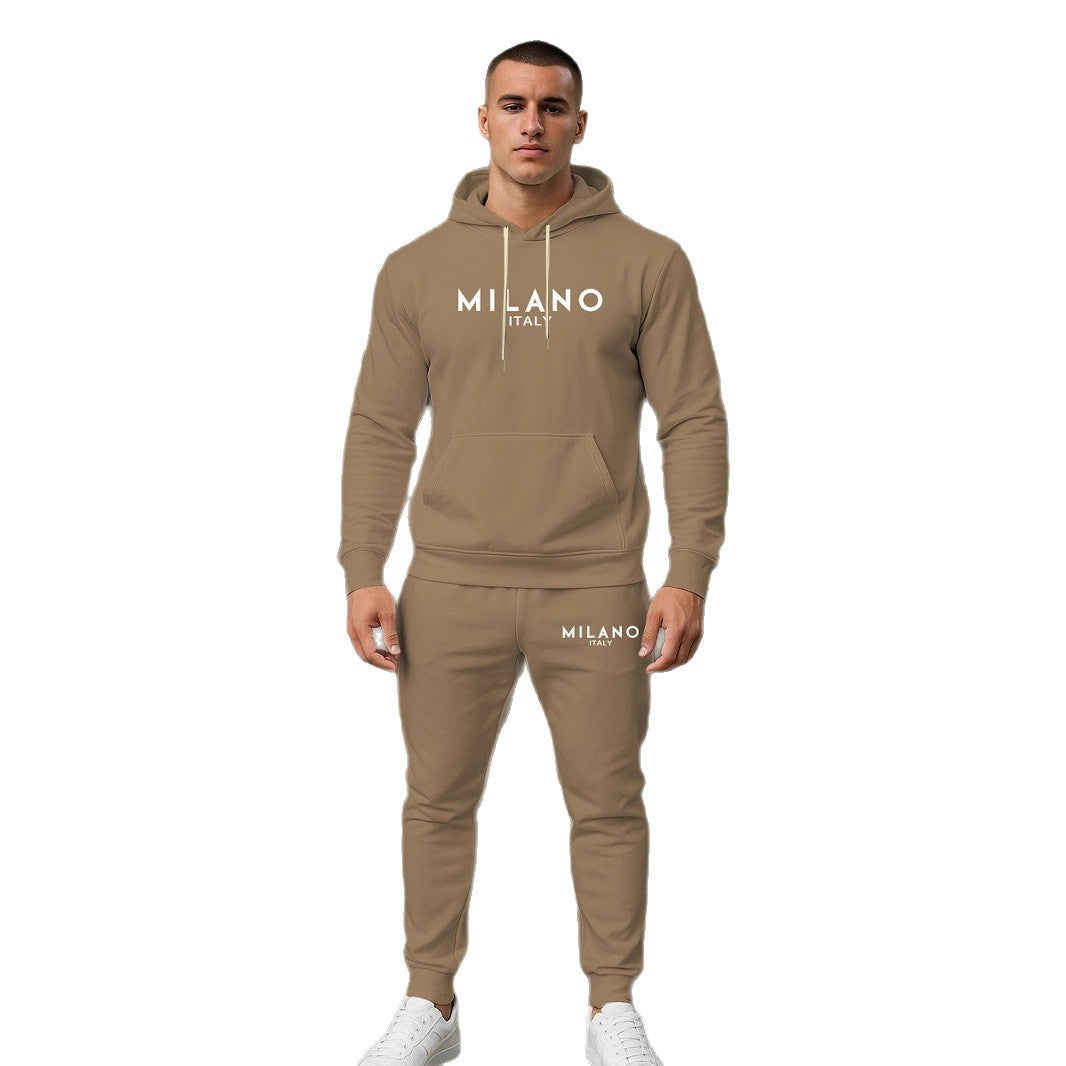 Herren Hoodie und Jogginghose Set mit stylishem Milano Print Berlin Style
