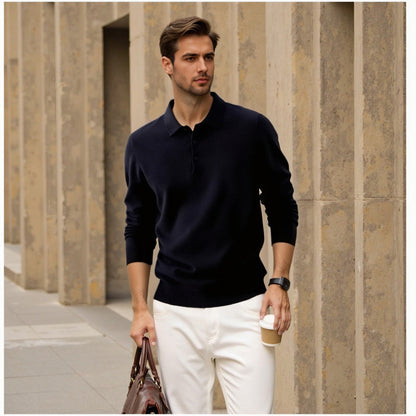 Eleganter Herren Pullover aus feiner Baumwolle Modern - BerlinGlamour