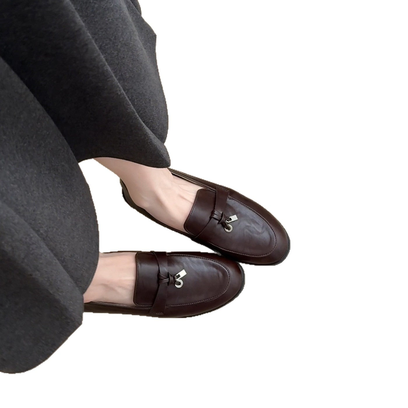 Damen Mokassins Bequem Schleifen Detail Modern
