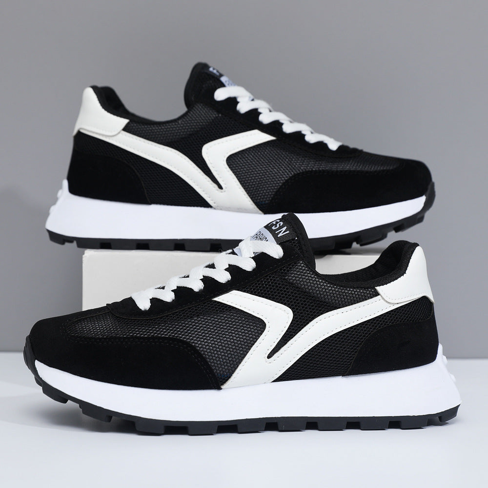 Damen Sneaker Sportlich Atmungsaktiv Netzmaterial