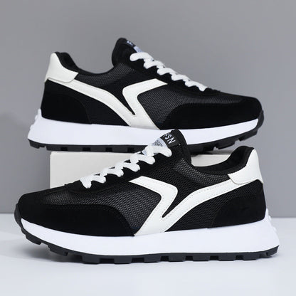 Damen Sneaker Sportlich Atmungsaktiv Netzmaterial