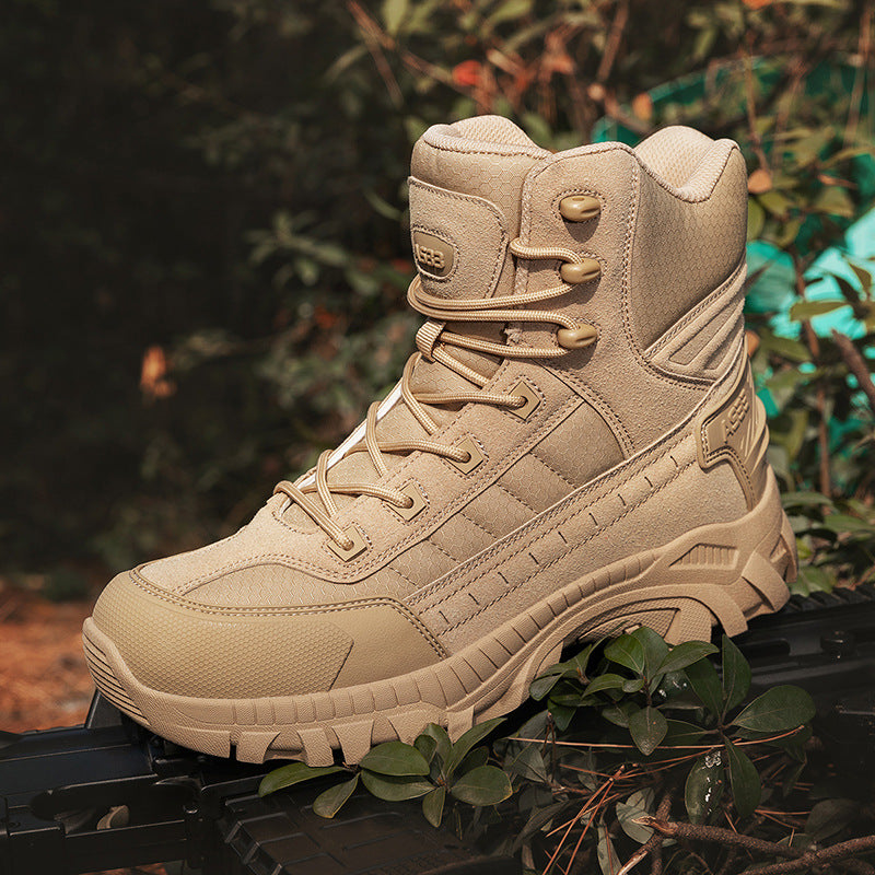 Herren Outdoor-Stiefel Wasserdicht mit Knöchelschutz und rutschfester Sohle