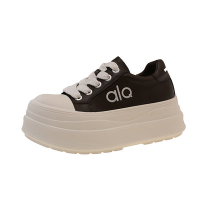 Damen Sneaker High Heel Plattform atmungsaktiv Komfort