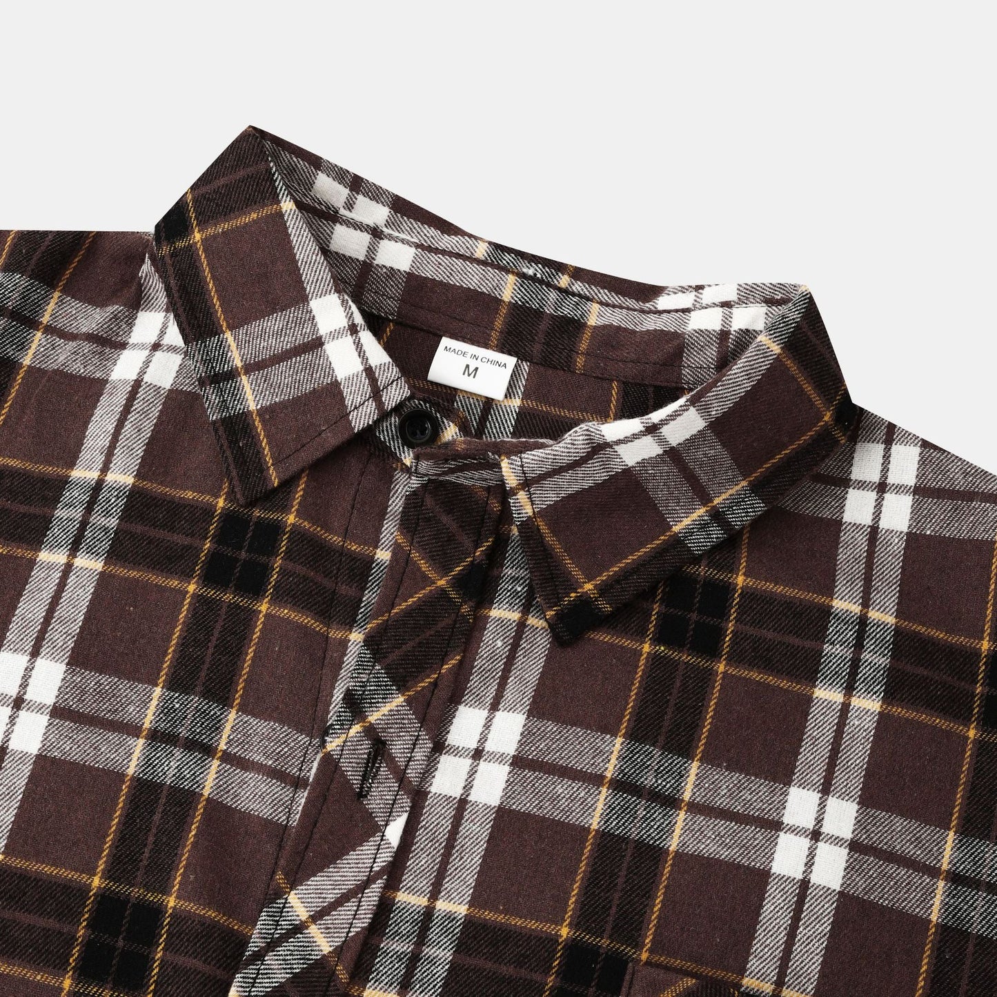 Herren Flanellhemd Karomuster Bequem Modern