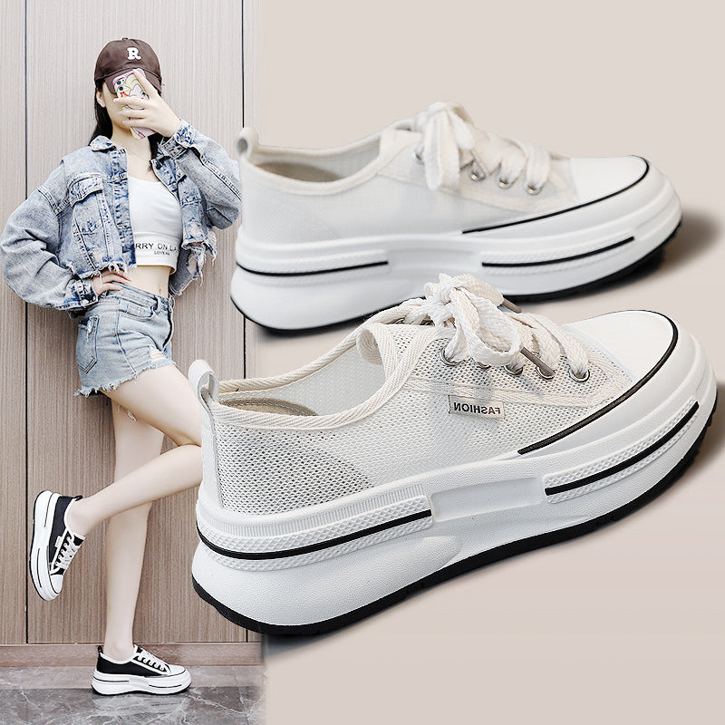 Damen Sneaker Sportlich Atmungsaktiv Mesh Trendy - BerlinGlamour