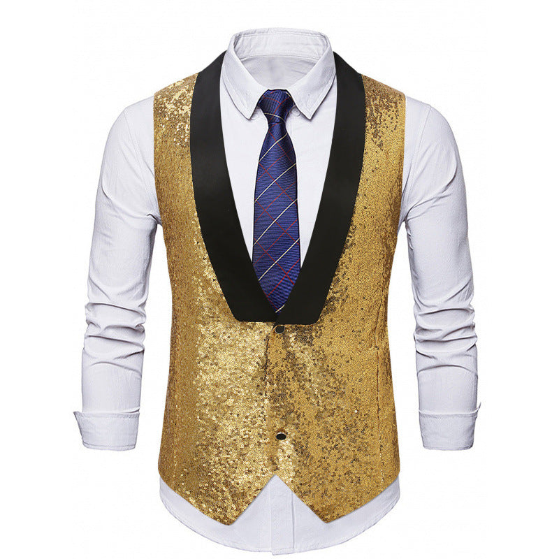 Herren Weste Glitzer Abendmode Berlin Stil