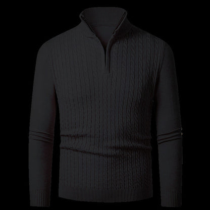 Herren Pullover Feinstrick Modern Reißverschluss